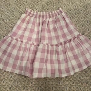 BB Dakota/Steve Madden purple and white gingham skirt size xs